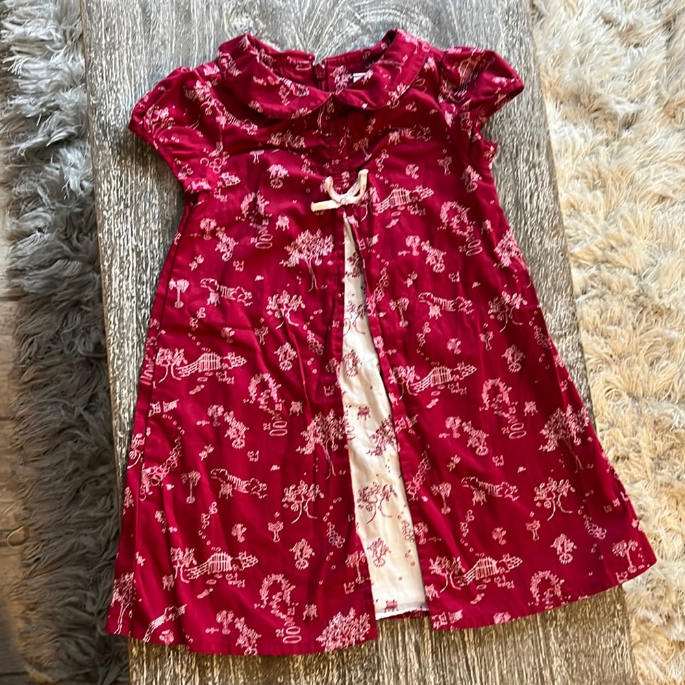 4/$16 Gymboree 12-18 mon 100% cotton dress w/coordinated fabric in front